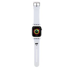   Karl Lagerfeld óraszíj fehér KLAWLSLCNH Apple Watch 42mm (S1-S3) / 44mm / 45mm / 46mm / 49mm készülékhez