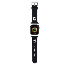   Karl Lagerfeld óraszíj fekete KLAWMSLKCNK Apple Watch 38mm / 40mm / 41mm