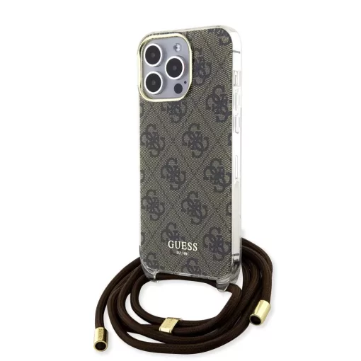 Guess tok + crossbody strap Barna Apple Iphone 15 Pro Max készülékhez GUHCP15XHC4SEW