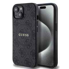   Guess tok Fekete Apple iPhone 15 készülékhez GUHMP15SG4GFRK