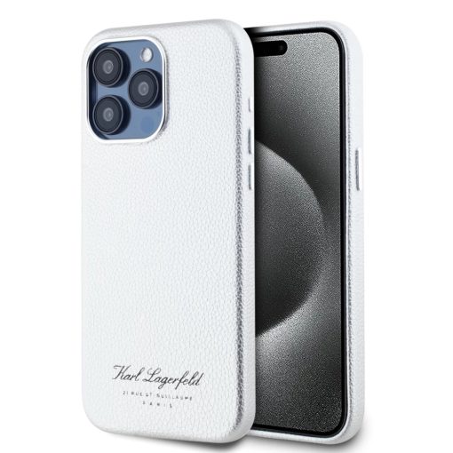 Karl Lagerfeld tok szürke KLHCP15XPGWCMKHG Apple Iphone 15 Pro Max készülékhez