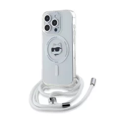   Karl Lagerfeld crossbody tok átlátszó KLHMP15LHCCHNT Apple Iphone 15 Pro készülékhez