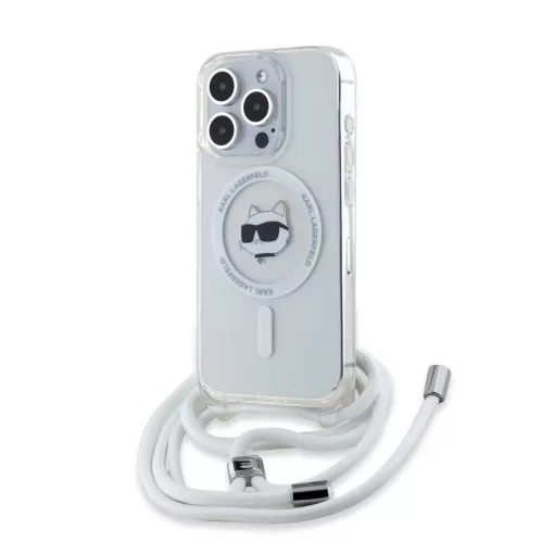 Karl Lagerfeld crossbody tok átlátszó KLHMP15LHCCHNT Apple Iphone 15 Pro készülékhez