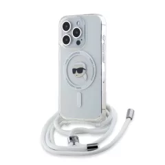   Karl Lagerfeld crossbody tok átlátszó KLHMP15LHCKHNT Apple Iphone 15 Pro készülékhez