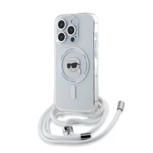 Karl Lagerfeld crossbody tok átlátszó KLHMP15LHCKHNT Apple Iphone 15 Pro készülékhez