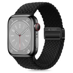   Tech-Protect NYLONMAG óraszíj Fekete, Apple Watch 42mm / 44mm / 45mm / 49mm készülékhez