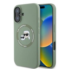   Karl Lagerfeld tok sötétzöld KLHMP16SSKCHTCA Apple Iphone 16 készülékhez