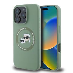   Karl Lagerfeld tok sötétzöld KLHMP16LSKCHTCA Apple Iphone 16 Pro készülékhez