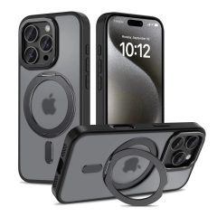   Tech-Protect MAGRING MagSafe fekete tok Apple iPhone 16 Pro készülékhez