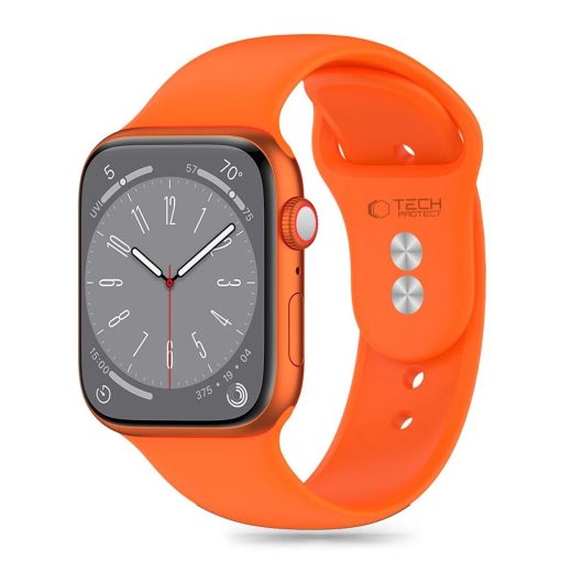 Tech-Protect SILICONE óraszíj narancssárga, Apple Watch 40mm / 41mm / 42mm készülékhez