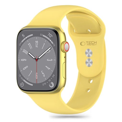 Tech-Protect SILICONE óraszíj citromsárga, Apple Watch 40mm / 41mm / 42mm készülékhez