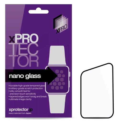 XPRO™ Nano Glass kijelzővédő fekete kerettel Apple Watch Ultra 3 49mm készülékhez