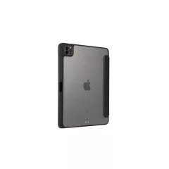   Etui Smartbook fekete TPU tok állvány funkcióval Apple Ipad Air 11" (2024) készülékhez