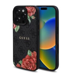   Guess tok fekete/virágmintás GUHMP16LP4ROPEMCK Apple iPhone 16 Pro készülékhez