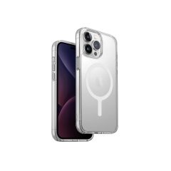   UNIQ Hybrid MagClick Charging Lifepro Xtreme tok Apple Iphone 15 Pro Max készülékhez - dove frost clear