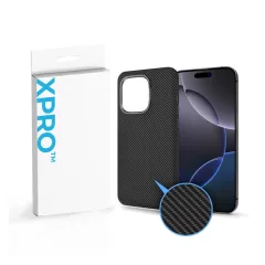   XPRO™ CarbonSkin MagSafe fekete tok Apple iPhone 17 Pro Max készülékhez - ECO csomagolással