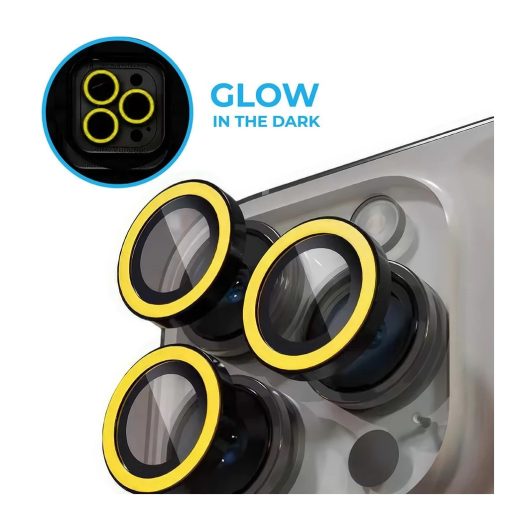 XPRO™ Luminous Prémium Kameravédő Üveg Apple iPhone 17 Pro / 17 Pro Max készülékhez - Citromsárga