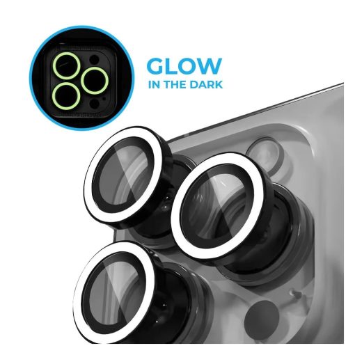 XPRO™ Luminous Prémium Kameravédő Üveg Apple iPhone 17 Pro / 17 Pro Max készülékhez - Fehér
