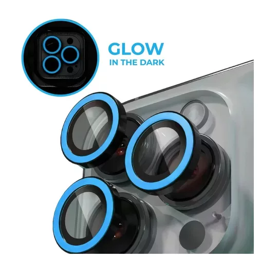 XPRO™ Luminous Prémium Kameravédő Üveg Apple iPhone 17 készülékhez - Kék