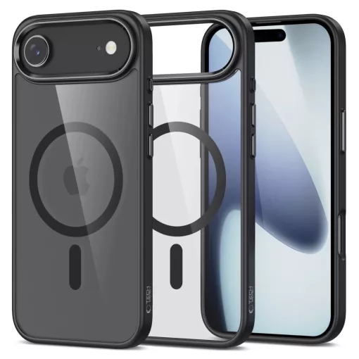 Tech-Protect MAGMAT MAGSAFE tok fekete/átlászó Apple iPhone 17 Air készülékhez	