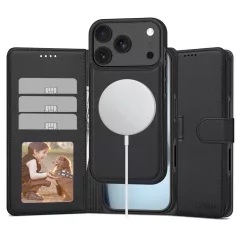   Tech-Protect WALLET MAGSAFE matt fekete tok Apple iPhone 17 Pro készülékhez	