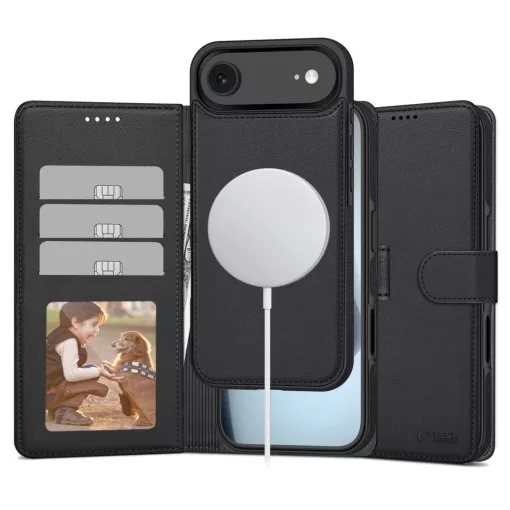 Tech-Protect WALLET MAGSAFE matt fekete tok Apple iPhone 17 Air készülékhez	
