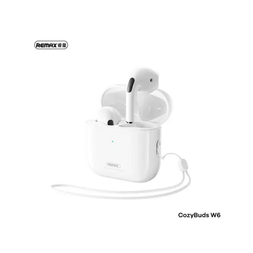 REMAX W6 TWS Bluetooth fülhallgató BT 5.3 fekete