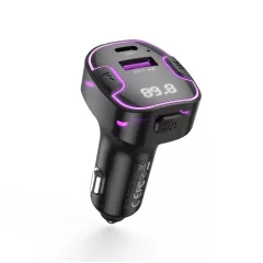   XO BCC12 Bluetooth MP3 FM-transzmitter és autós töltő 3,1A fekete