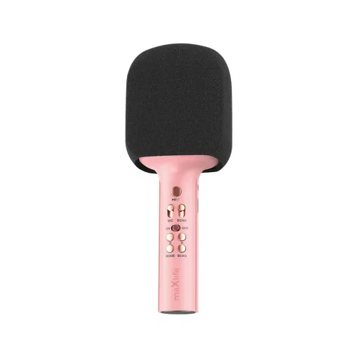 Maxlife Bluetooth mikrofon hangszóróval MXBM-600 rózsaszín