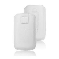   Forcell Deko univerzális kihúzós tok - Apple iPhone 3G/4G/4S/S5830 Galaxy Ace/S6310 Young fehér