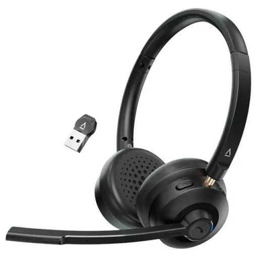 Mikrofonos vezeték nélküli fejhallgató Creative Chat Wireless Bluetooth fekete