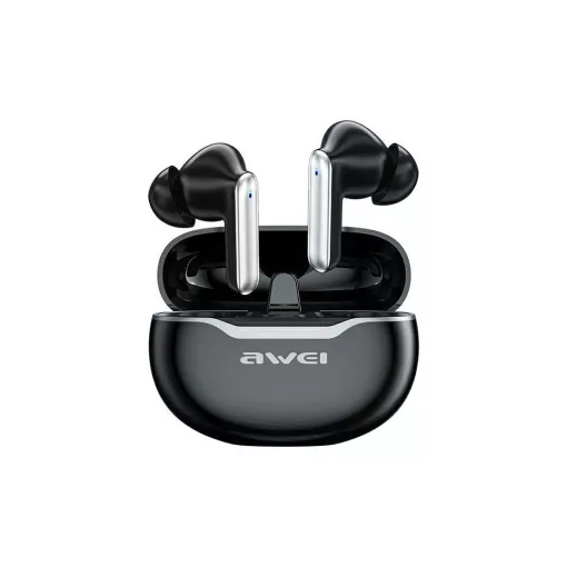 AWEI Bluetooth 5.3 T50 TWS fejhallgató + dokkoló állomás fekete