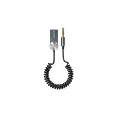   USAMS Bluetooth 5.0 hang adapter USB-AUX SJ464JSQ01 (US-SJ464) – szürke/patinás