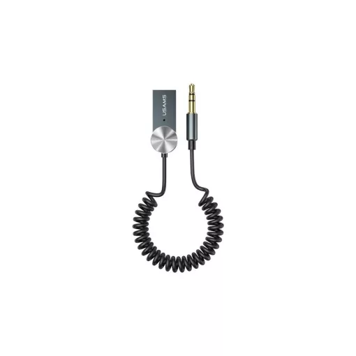USAMS Bluetooth 5.0 hang adapter USB-AUX SJ464JSQ01 (US-SJ464) – szürke/patinás