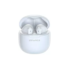   AWEI Bluetooth 5.3 T68 ENCTWS fejhallgató + dokkoló állomás fehér