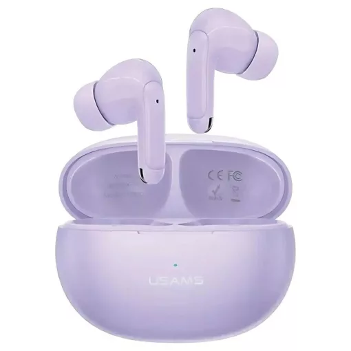 USAMS Bluetooth 5.3 fejhallgató TWSX-Don Series dupla mikrofonnal ENC vezeték nélküli lila BHUXD04