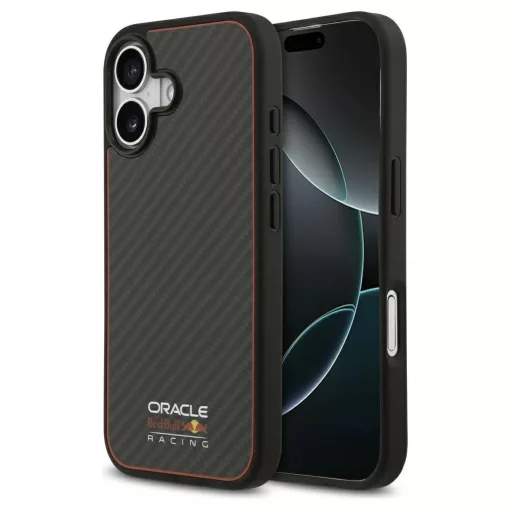 Red Bull Kevlar Logo Matt MagSafe iPhone 17 készülékhez tok fekete