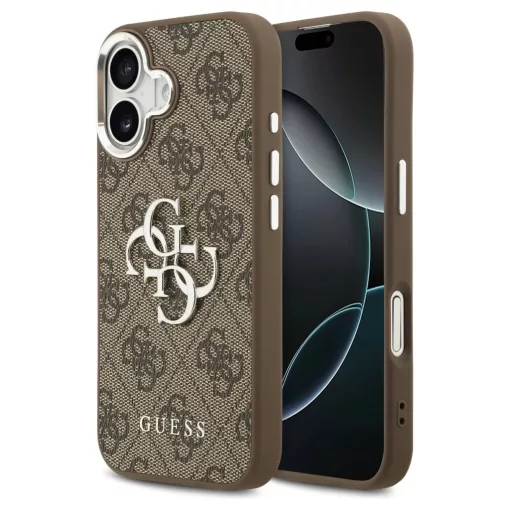 Guess 4G Big 4G Classic Logo tok iPhone 17 készülékhez barna ezüst