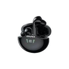   AWEI Bluetooth 5.3 T12P TWS fejhallgató + dokkoló állomás fekete