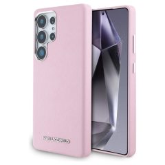   Karl Lagerfeld Saffiano Full Wrapped Elongated Metal Logo MagSafe tok Samsung Galaxy S25 készülékhez