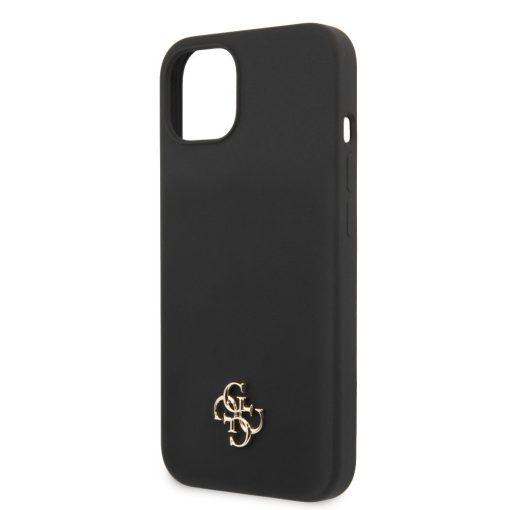 Guess Apple iPhone 7 / 8 / SE2 / SE3 (4.7) 4G Silicone Metal Logo hátlapvédő tok fekete (GUHCI8S4