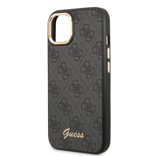 Guess Apple iPhone 14 Plus (6.7) PC/TPU 4G Metal Camera Outline hátlapvédő tok fekete (GUHCP14MHG