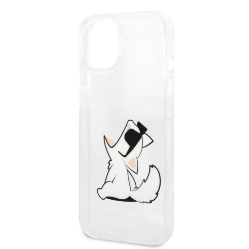Karl Lagerfeld PC/TPU Choupette Eat Apple iPhone 14 Plus (6.7) hátlapvédő tok átlátszó (KLHCP1