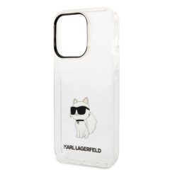   Karl Lagerfeld IML Choupette NFT Apple iPhone 14 Pro (6.1) hátlapvédő tok átlátszó (KLHCP14LHN