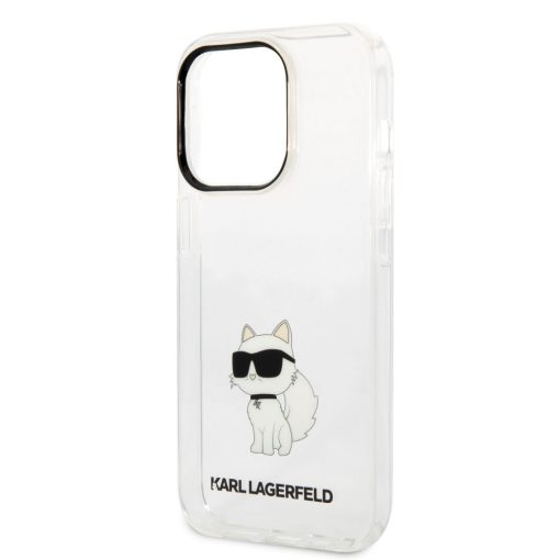 Karl Lagerfeld IML Choupette NFT Apple iPhone 14 Pro (6.1) hátlapvédő tok átlátszó (KLHCP14LHN