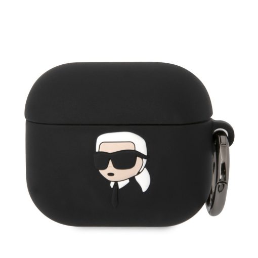 Karl Lagerfeld 3D Logo NFT Karl Head Apple Airpods 3 szilikon tok fekete (KLA3RUNIKK)