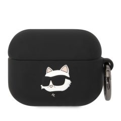   Karl Lagerfeld 3D Logo NFT Choupette Head Apple Airpods Pro szilikon tok fekete (KLAPRUNCHK)