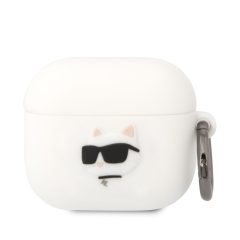   Karl Lagerfeld 3D Logo NFT Choupette Head Karl Head Apple Airpods 3 szilikon tok fehér (KLA3RUNCHH)