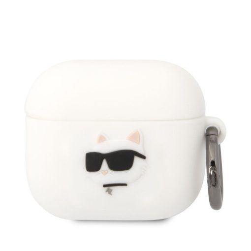 Karl Lagerfeld 3D Logo NFT Choupette Head Karl Head Apple Airpods 3 szilikon tok fehér (KLA3RUNCHH)