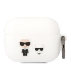   Karl Lagerfeld and Choupette Apple Airpods Pro szilikon tok fehér (KLACAPSILKCW)